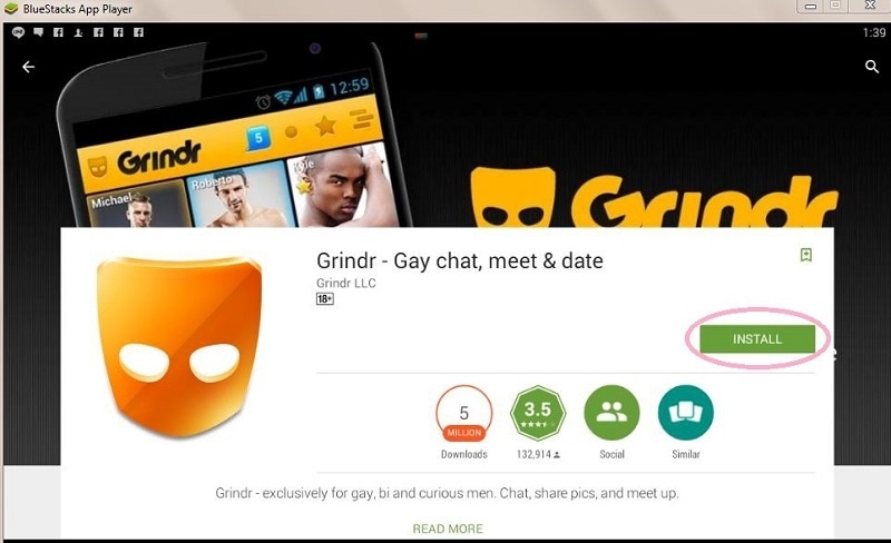 Grindr gay chat