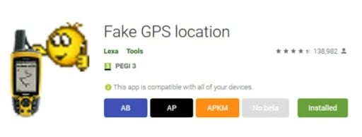 fake gps location using lexa