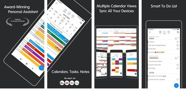 Aplicación de calendario 24me