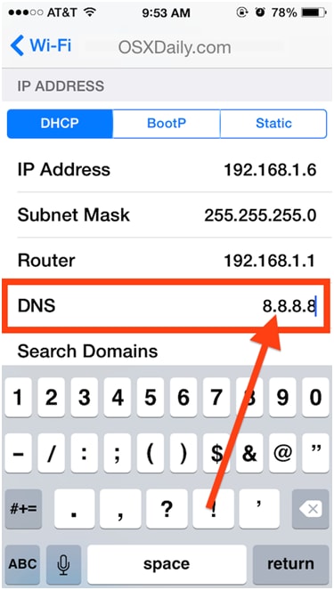 Safari ne charge pas les sites web 10