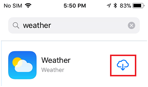 App meteo iOS 10