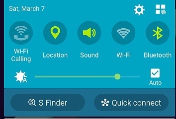 opción de localización en Android