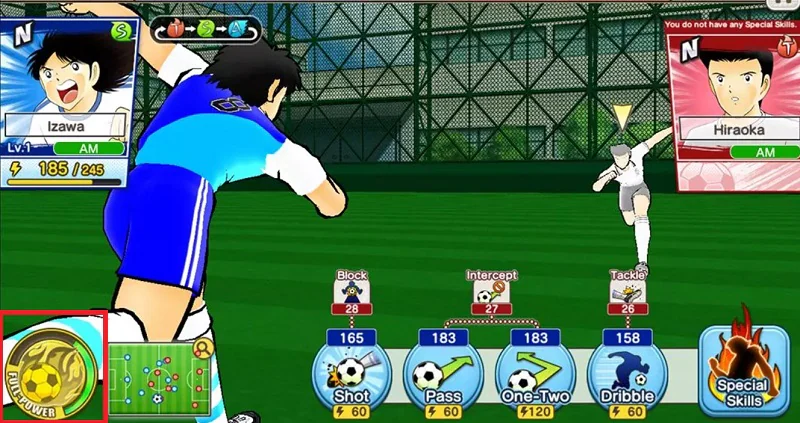 capitán tsubasa modo de máxima potencia