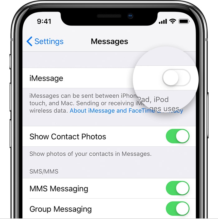 disable-imessage