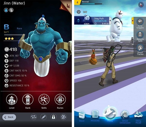 How to level up when playing Ghostbusters world mobile game