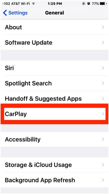 iOS carplay ne fonctionne pas 7