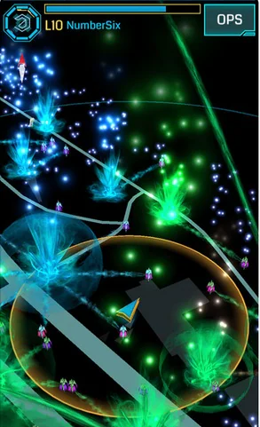 Ein Screenshot der Originalversion von Ingress