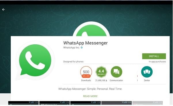 تثبيت whatsapp