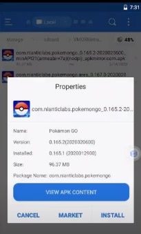 reinstalar pokemon go vmos- 