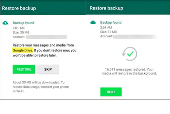 ripristina whatsapp gb sul nuovo dispositivo