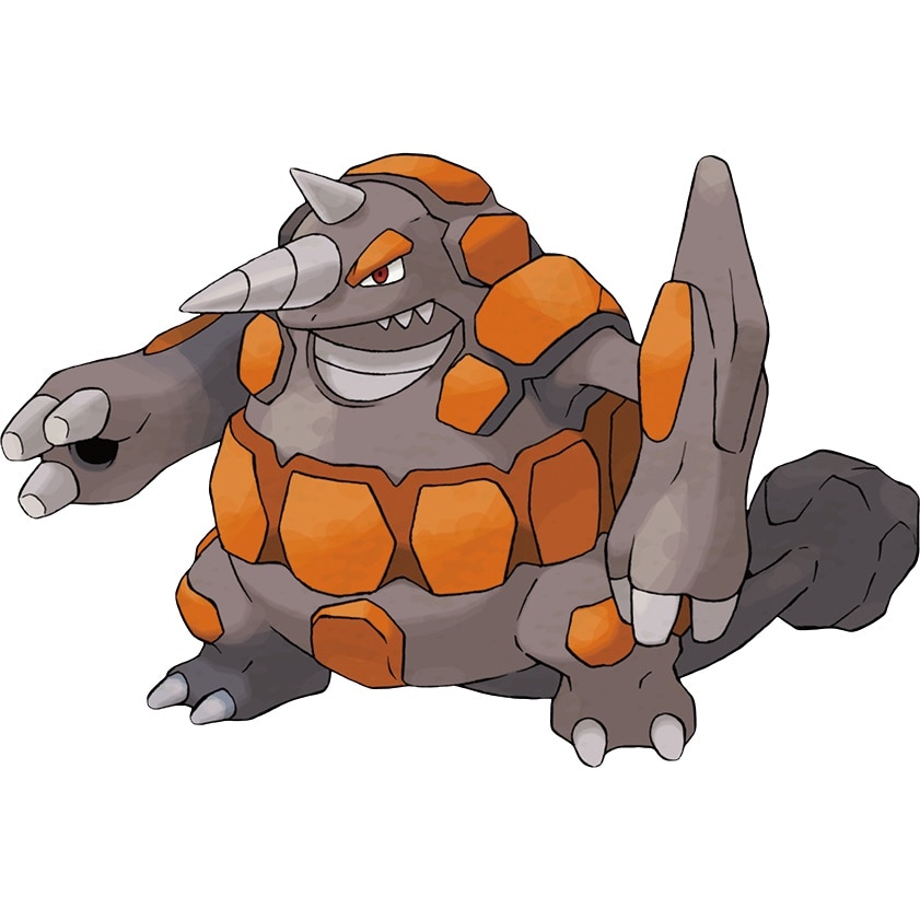Rhyperior is doubly weak against Grass and Water Pokemon and extremely weak...