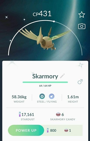 skarmory in pokemon go