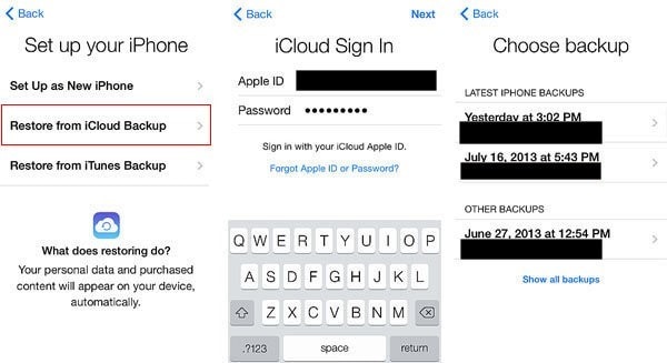 recovering data from icloud