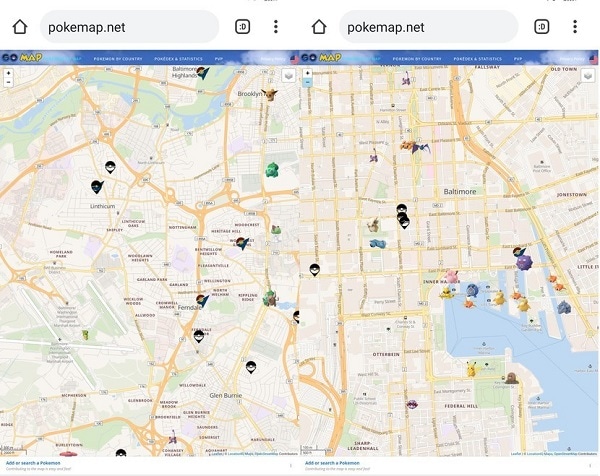موقع poke map