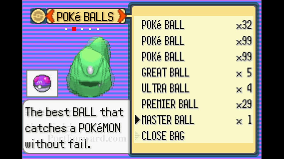 Der beste Ball zum Fangen von Pokémon – Pokémon Smaragd Meisterball