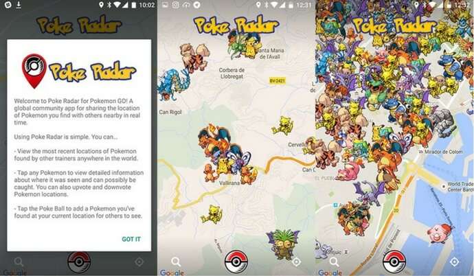 poke radar for android