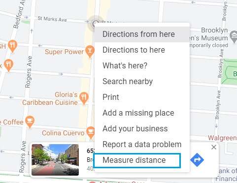 المسافة القطرية في خرائط Google 7