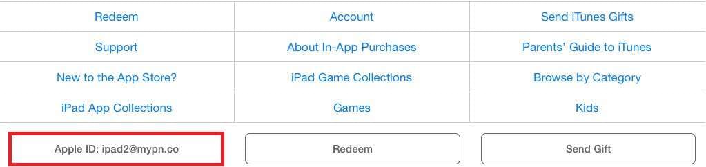 locate apple id app store