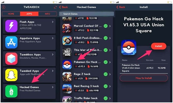 Tweak Box Pokemon Go Joystick iOS 1