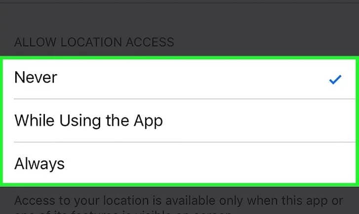 stop location services