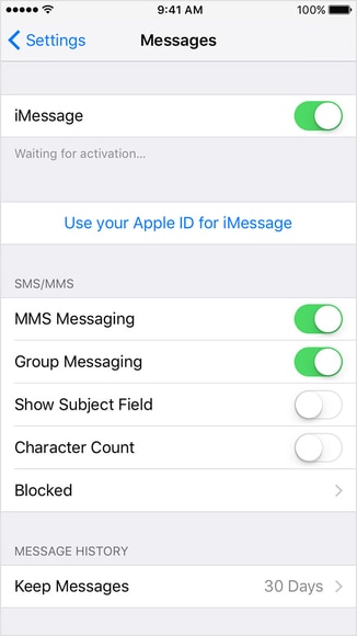 how to link imessages from iphone to mac