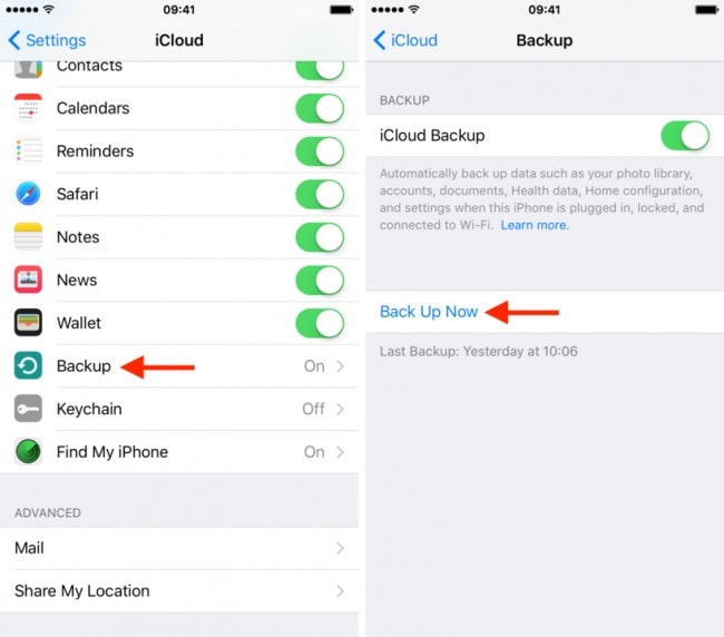 how to restore icloud backup on iphone 6s