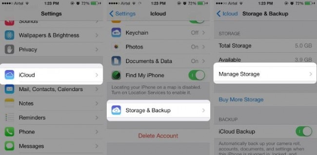 restaurar icloud desde copia de seguridad sin restablecer