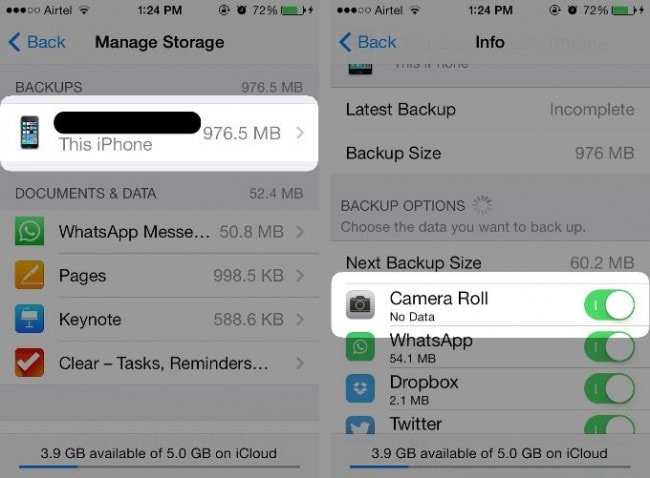 restore icloud from backup without reset