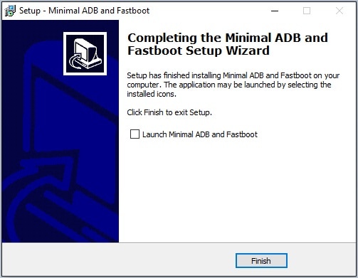 Minimal adb and fastboot installation complete