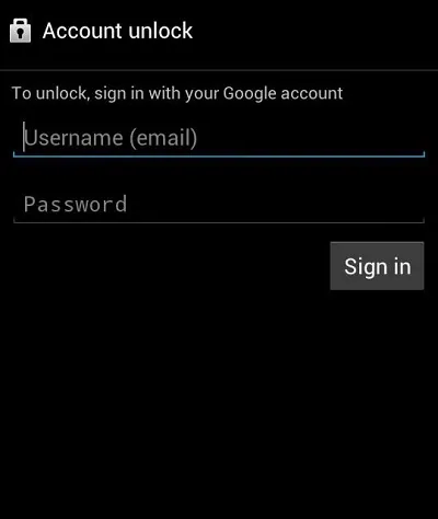 Sblocco account Google