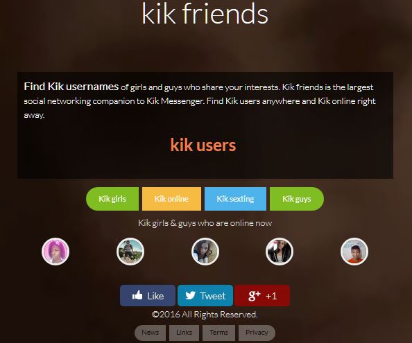 Stap 1 om Kik vrienden met Kikfriends te vinden