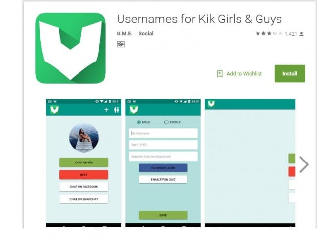 find hot and sexy Kik girls by apps