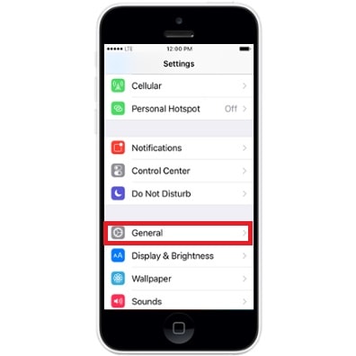 how to reset iphone 5c