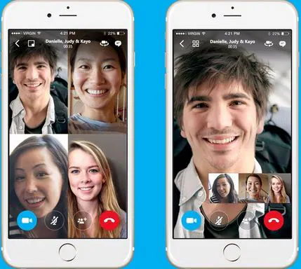 gratis telefoongesprekken app - Skype