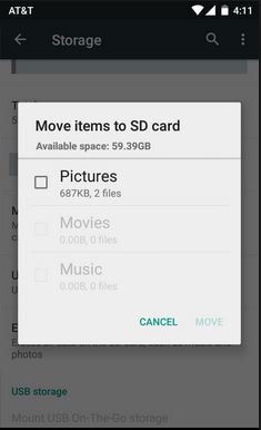 transfer Viber photos to SD finished