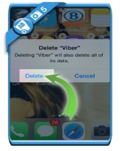 delete Viber account finished