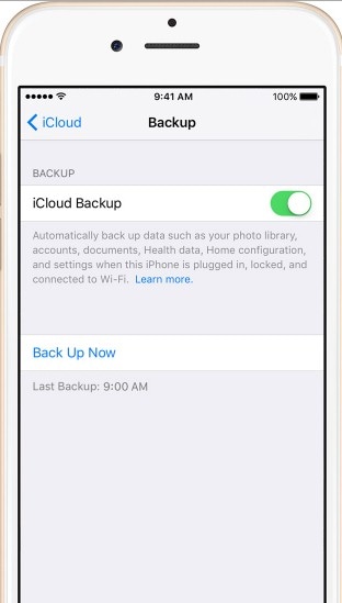 how to backup iPhone Photos with iCloud