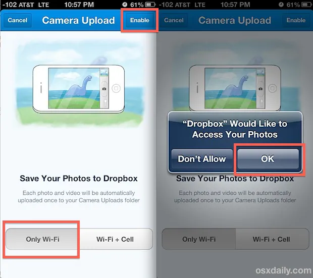 ¿Cómo hacer una copia de seguridad de las fotos del iPhone con Dropbox?