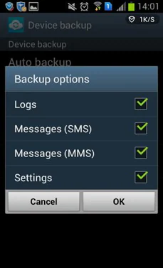 samsung backup from iphone