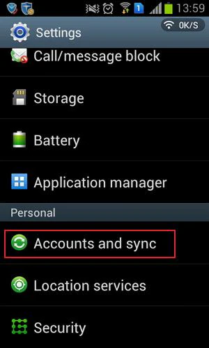 set up samsung account backup