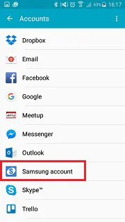 backup with samsung account backup