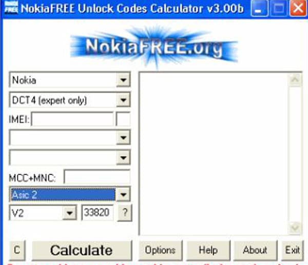 nokia calculadora de códigos de desbloqueo gratis