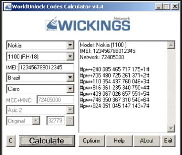 how worldunlock codes calculator works