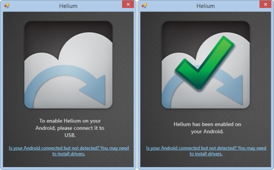 helium backup to pc