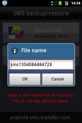 backup android sms