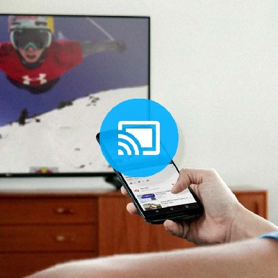 استخدام البث chromecast لعكس شاشة الاى باد