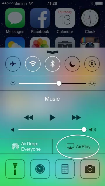 airserver per eseguire il mirroring di iphone su tv