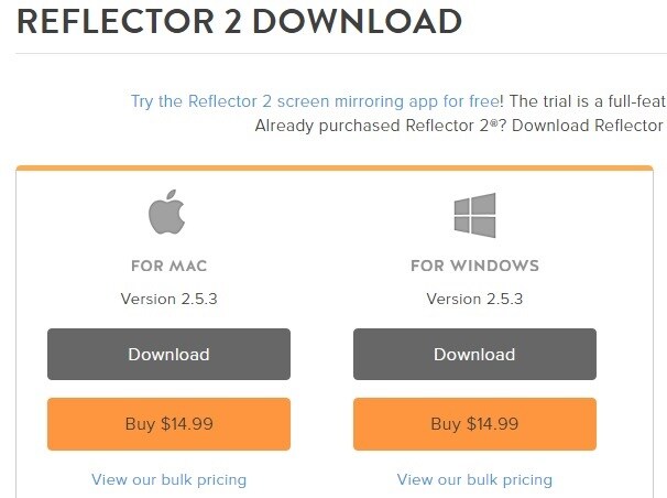 reflector مشاركة شاشة الاي فون