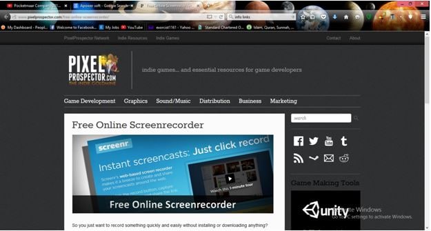 Online Screen Recorder - PixelProspector Screen Recorder