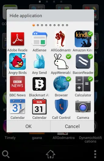 verberg apps metgo launcher